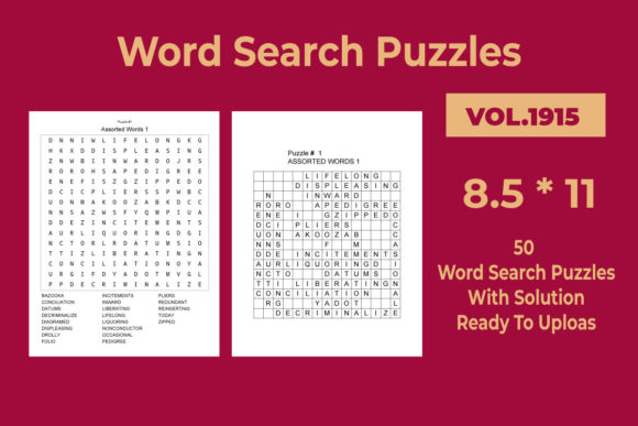 Download Word Search Puzzles Vol 1915 - 1915 Collection
