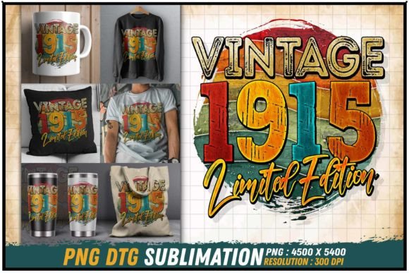 Download Vintage 1915 Limited Edition Retro Round - 1915 Collection