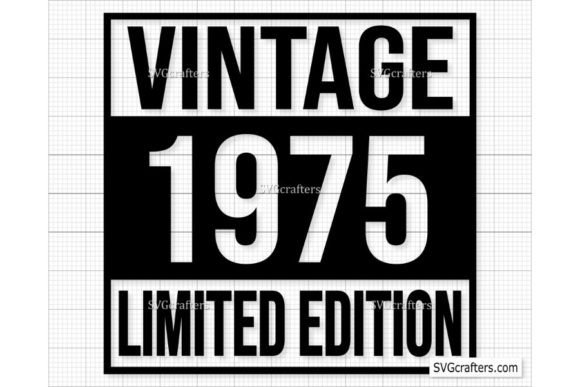 Download Vintage 1975 Svg Png, 47th Birthday Svg - 1975 Collection