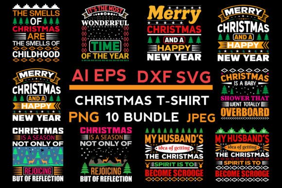 Download The BEST CHRISTMAS T-SHIRT BUNDLE 2022 - 2022 Collection