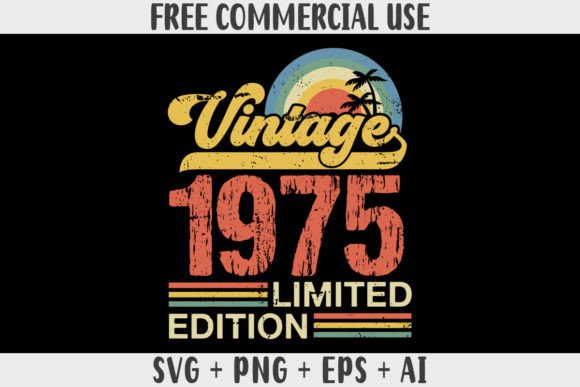 Download Retro Vintage 1975 Limited Edition - 1975 Collection