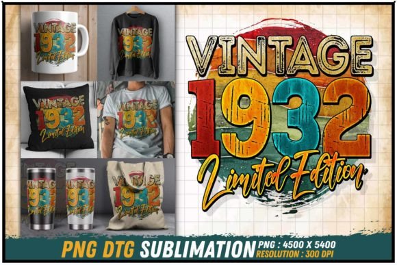 Download Vintage 1932 Limited Edition Retro Round - 1932 Collection