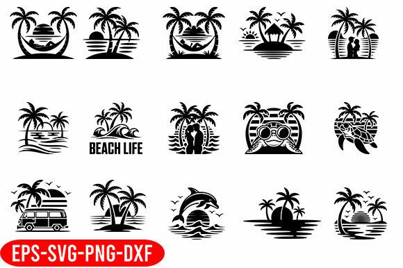 Download Tropical Beach SVG Bundle,Beach Life SVG - Beach svg Collection
